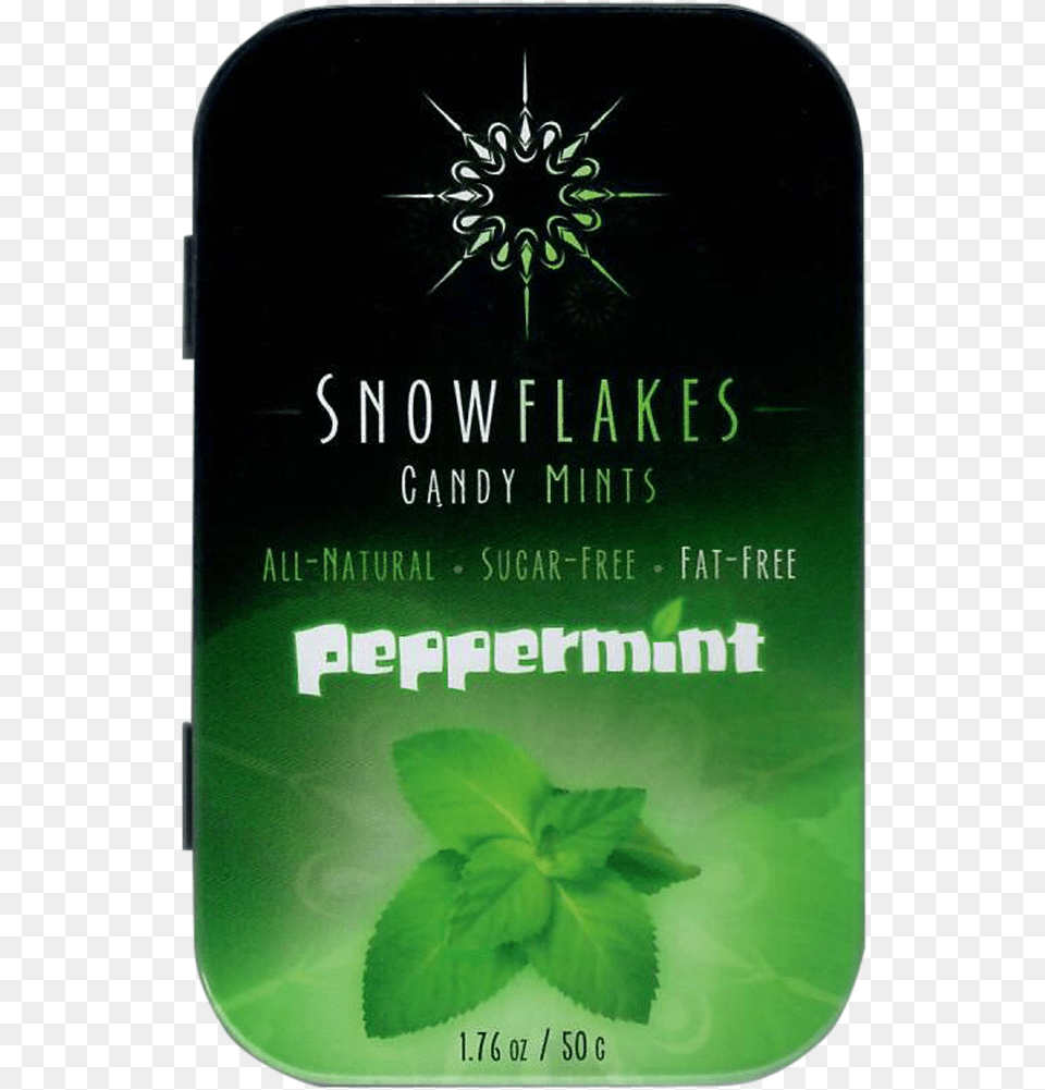 Snowflakes Xylitol Candy Tin Herbal, Herbs, Plant, Mint Png Image