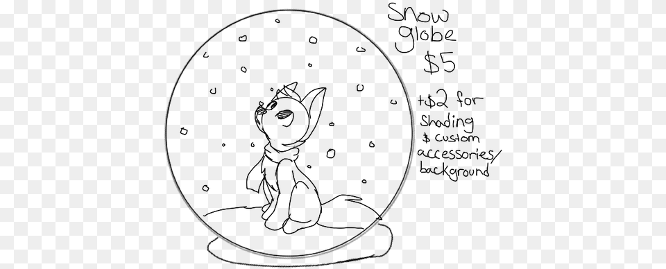 Snowglobe Drawing Color Line Art, Gray Png