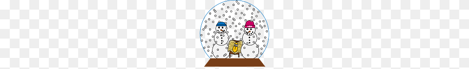 Snowglobe With Snowmen Nativity, Nature, Outdoors, Winter, Snow Free Png Download
