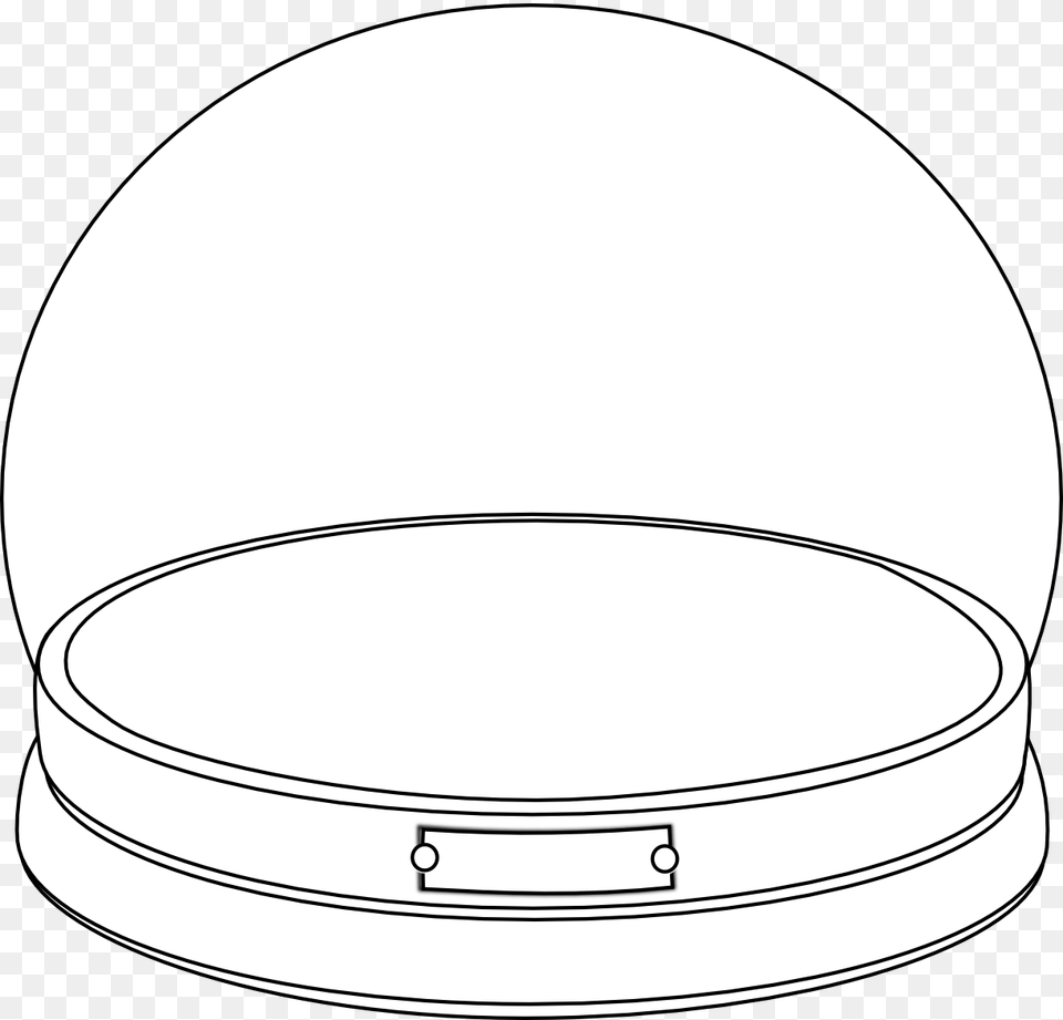 Snowglobeempty Bw Circle, Hoop, Oval, Drum, Musical Instrument Free Transparent Png