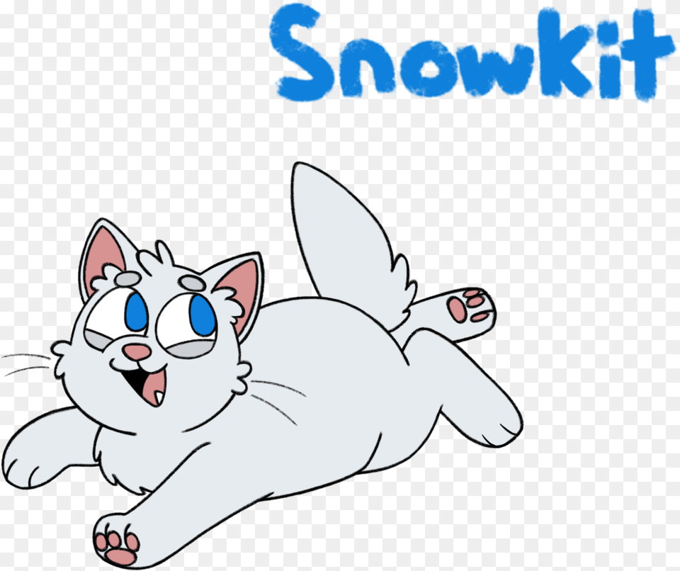 Snowkit The Hawks Coming Oh God He Has Airpods In He Kitten, Cartoon, Animal, Cat, Mammal Png Image