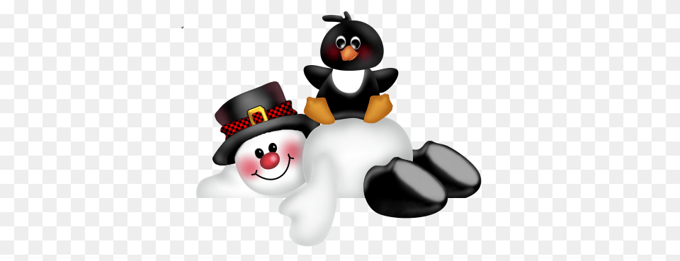 Snowman And Penguin Clip Art, Nature, Outdoors, Winter, Snow Free Transparent Png