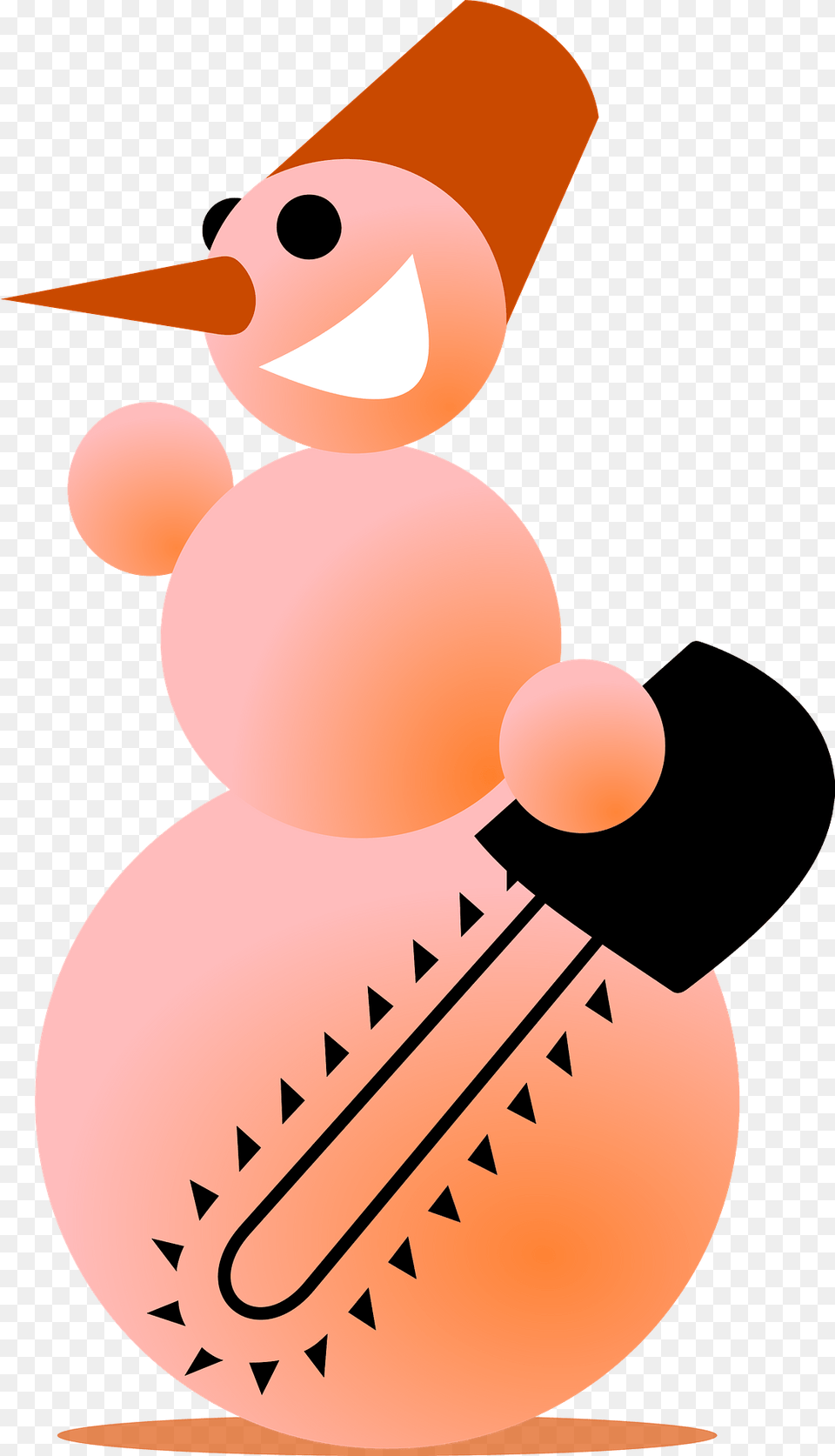 Snowman Butcher Clipart, Brush, Tool, Device, Person Png