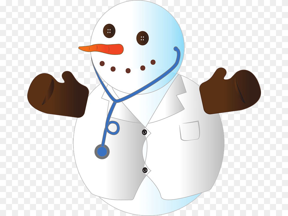 Snowman Christmas Doctor Vector Vector Graphics, Winter, Outdoors, Nature, Snow Free Png