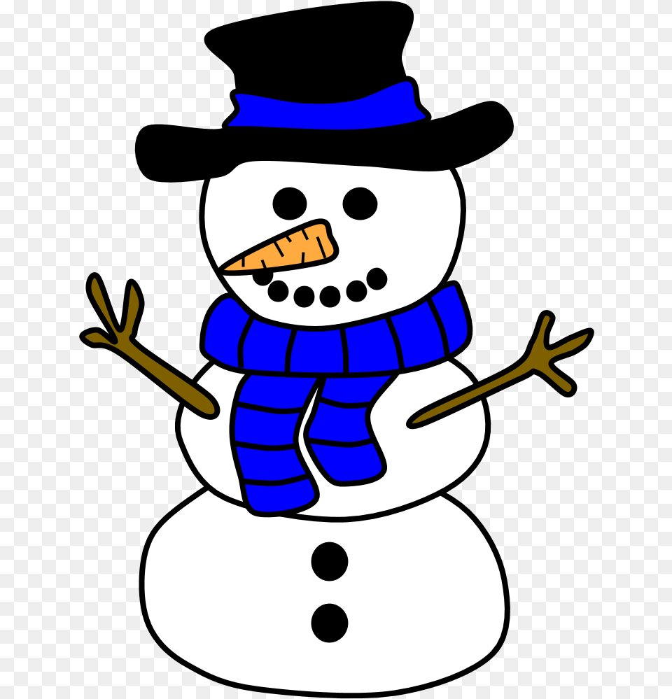 Snowman Clip Art Black And White, Nature, Outdoors, Snow, Winter Free Transparent Png