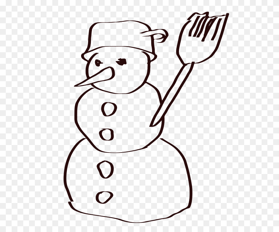 Snowman Clip Art Images, Cutlery, Fork, Can, Tin Free Png