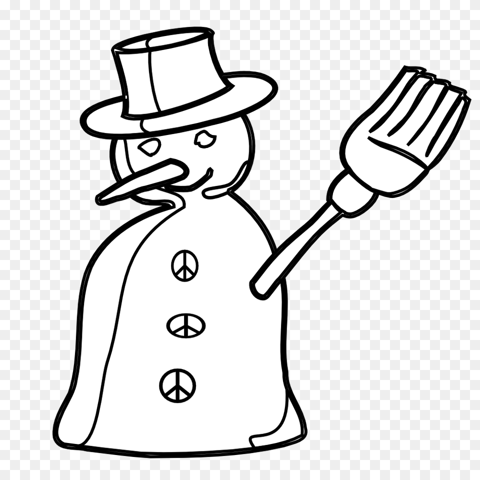 Snowman Clip Art Images, Cutlery, Fork Free Png Download