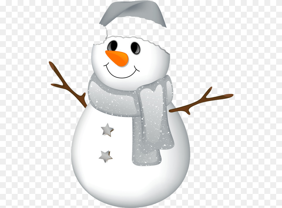 Snowman Clip Art Transparent With Grey Hat Clipart Snowman Clipart Transparent Background, Winter, Nature, Outdoors, Snow Png Image
