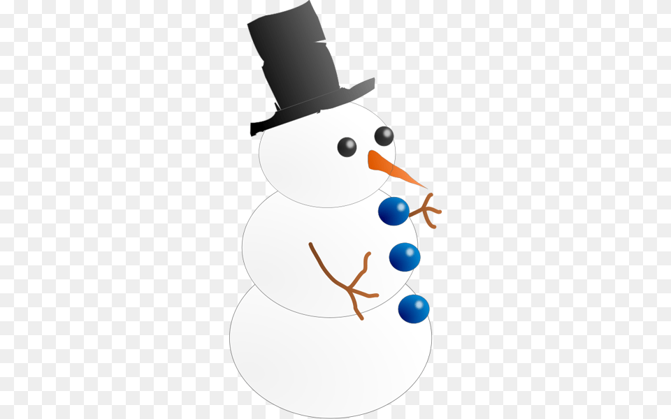 Snowman Clipart, Nature, Outdoors, Winter, Snow Png Image