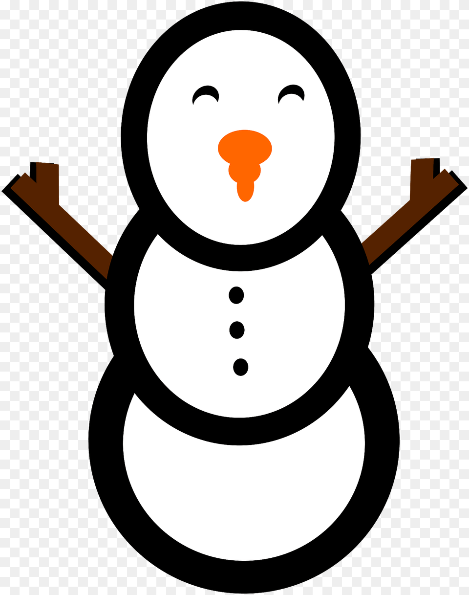 Snowman Clipart, Nature, Outdoors, Snow, Winter Free Png