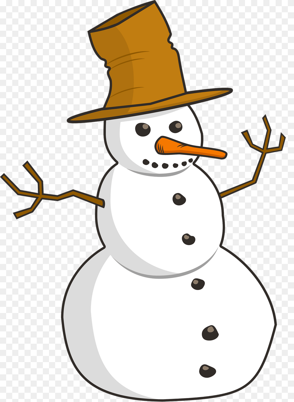 Snowman Clipart, Nature, Outdoors, Snow, Winter Png Image