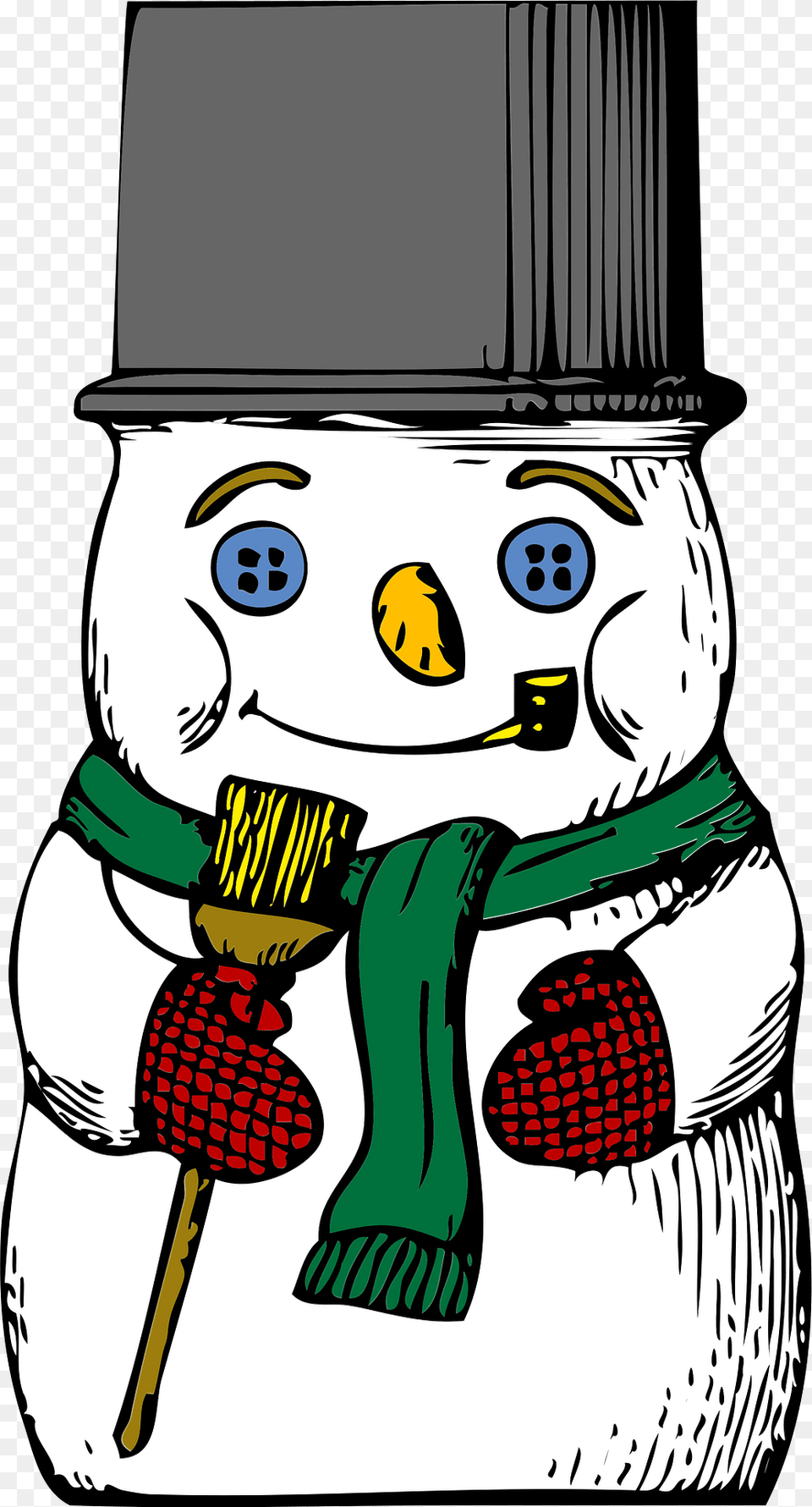 Snowman Clipart, Nature, Outdoors, Winter, Snow Png