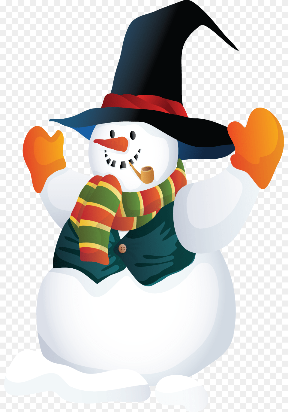 Snowman Clipart Christmas, Nature, Outdoors, Winter, Snow Png Image