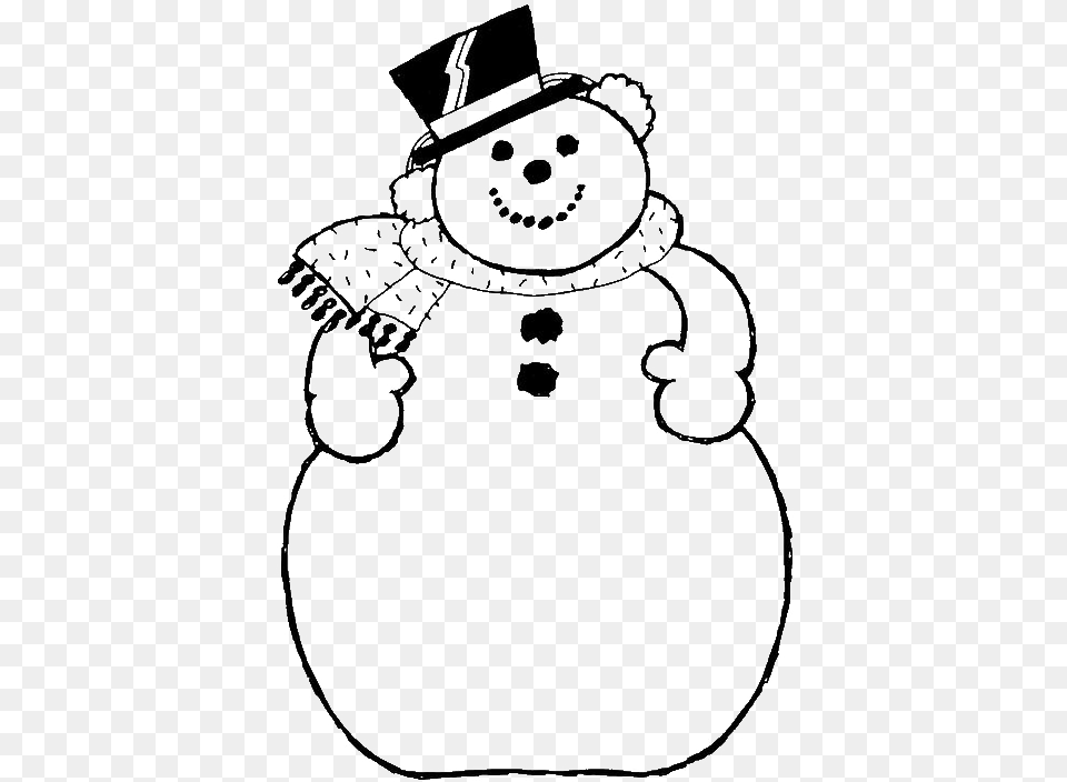 Snowman Clipart Large Snowman Merry Christmas Coloring Pages, Bag, Stencil, Clothing, Hat Free Png