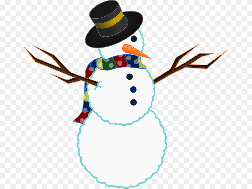 Snowman Clipart No Background, Nature, Outdoors, Winter, Snow Png Image