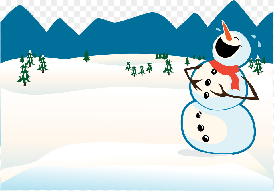 Snowman Clipart Snowman Laughing, Nature, Outdoors, Winter, Snow Png