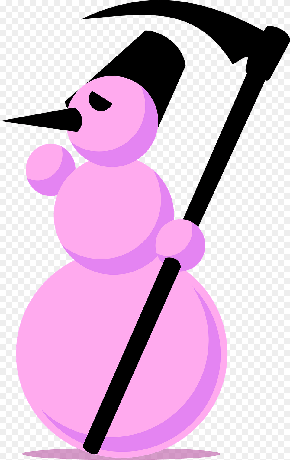 Snowman Emo Black Hat And Sickle Clipart, People, Person, Device Png