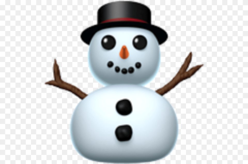 Snowman Emoji, Nature, Outdoors, Snow, Winter Png