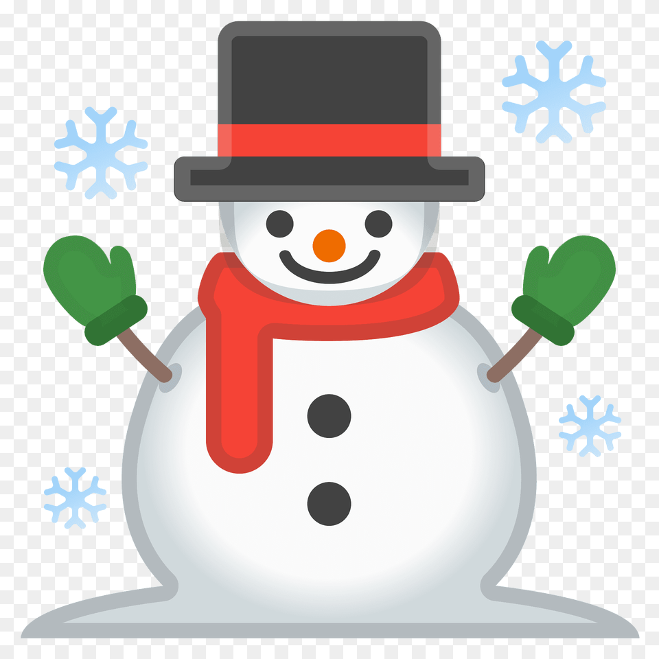 Snowman Emoji Clipart, Nature, Outdoors, Snow, Winter Png Image