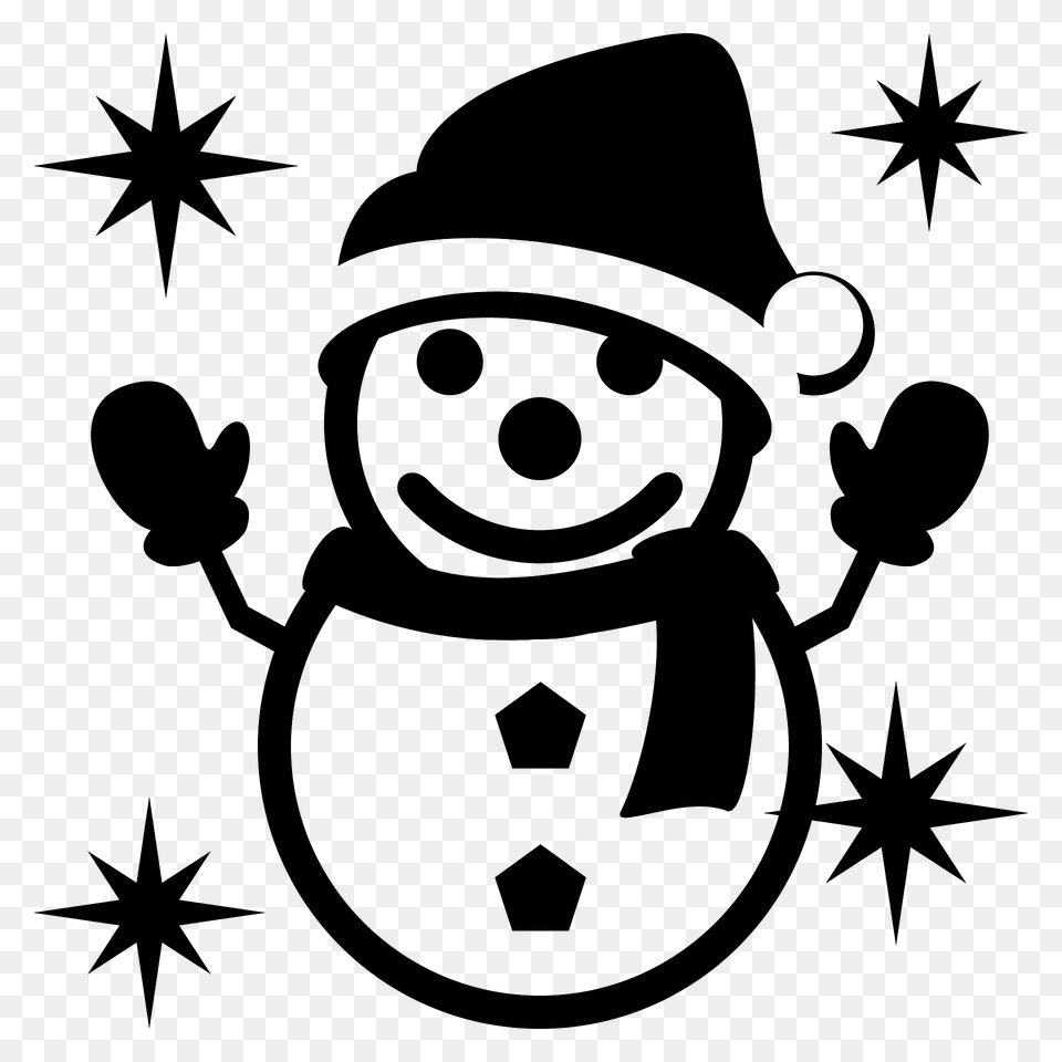 Snowman Emoji Clipart, Symbol, Outdoors, Nature, Snow Png