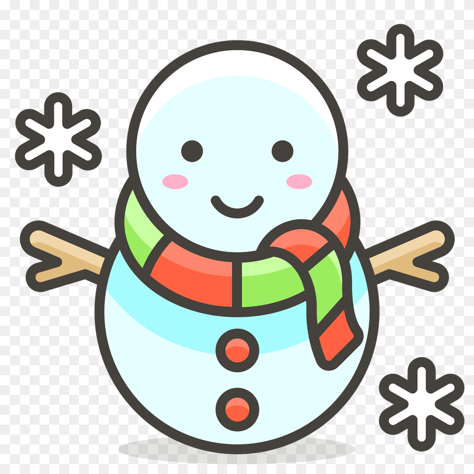 Snowman Emoji Clipart, Winter, Nature, Outdoors, Snow Free Transparent Png