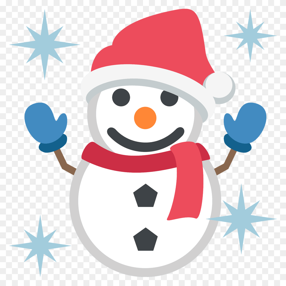 Snowman Emoji Clipart, Nature, Outdoors, Winter, Snow Png Image