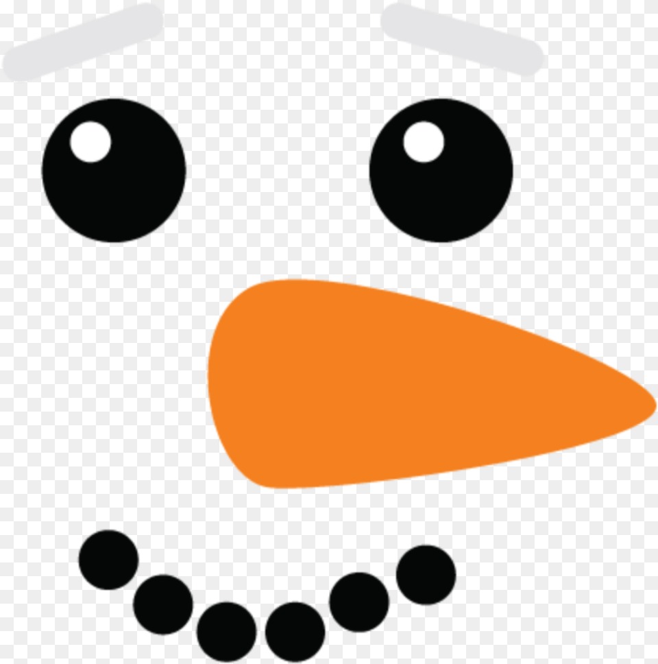 Snowman Face, Carrot, Food, Plant, Produce Free Png