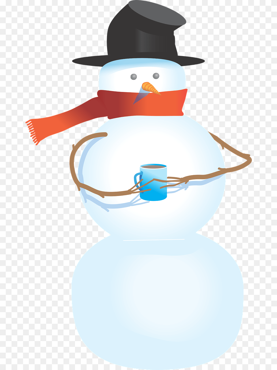Snowman To Use Clipart Snowman Holding A Cup, Nature, Outdoors, Winter, Snow Free Png