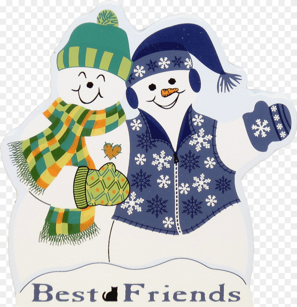 Snowman Friends, Nature, Outdoors, Winter, Person Free Png Download
