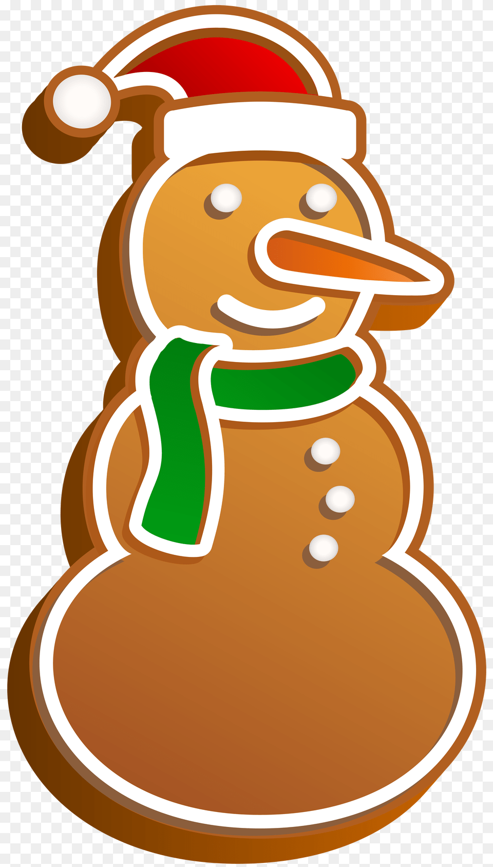 Snowman Gingerbread Cookie Clip, Food, Sweets, Nature, Outdoors Png