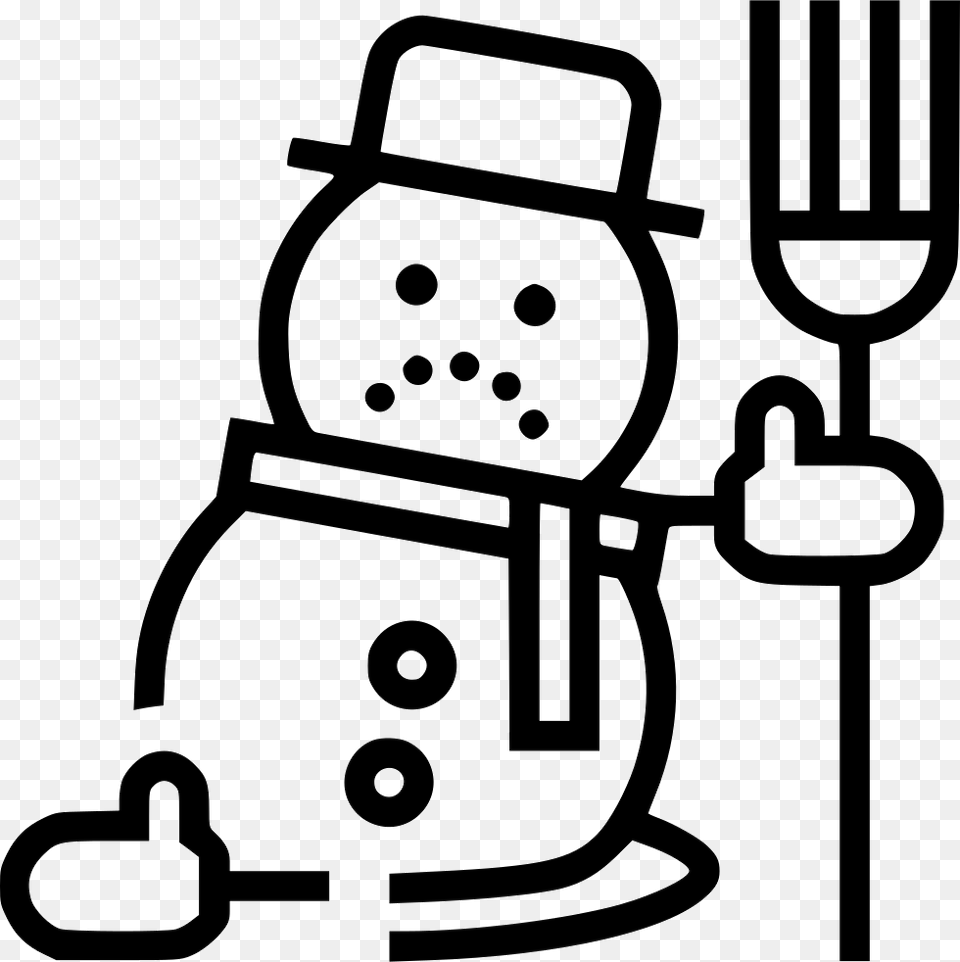 Snowman Melting, Cutlery, Fork, Nature, Outdoors Png Image