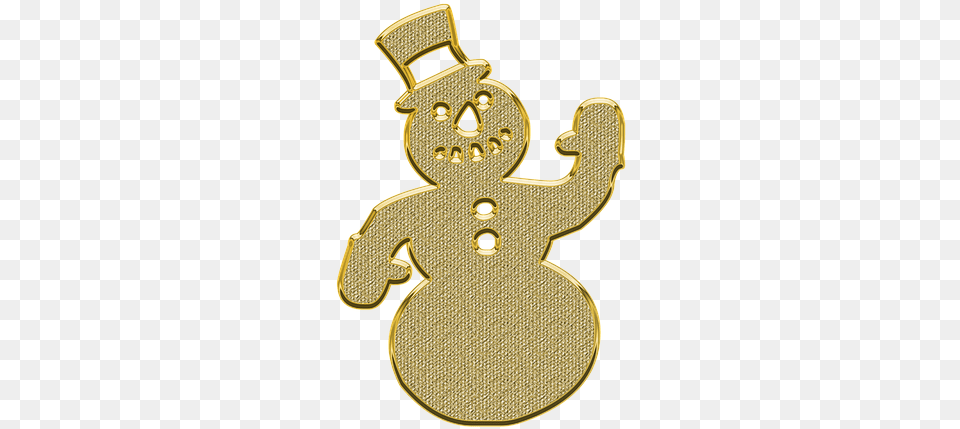 Snowman New Year S Eve Ornament Decor Vector, Gold, Badge, Logo, Symbol Png