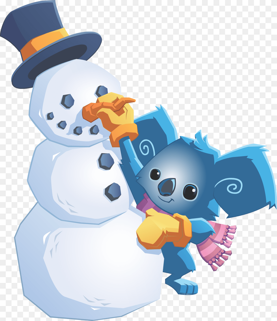 Snowman Picture Imagens De Koala Animal Jam, Nature, Outdoors, Winter, Snow Free Png Download