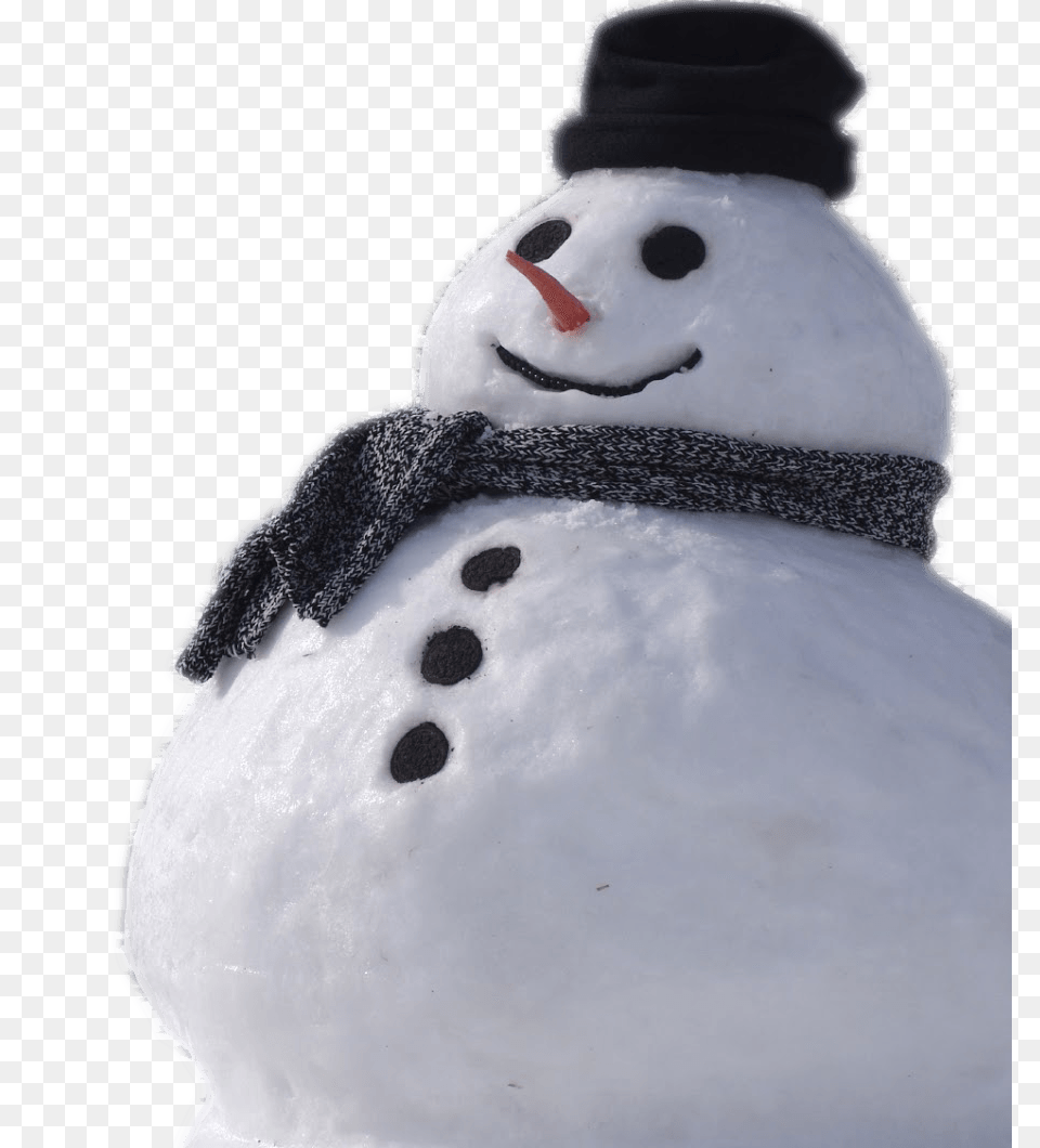 Snowman Real, Nature, Outdoors, Snow, Winter Png Image