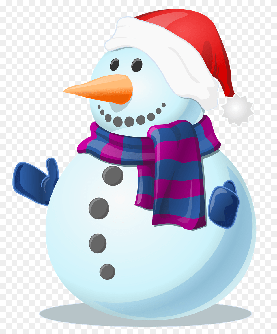 Snowman Shaded Clipart, Nature, Outdoors, Snow, Winter Png Image