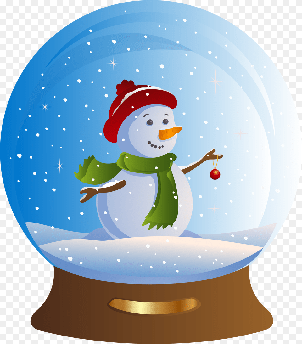 Snowman Snowglobe Transparent Clip Snow Christmas Transparent, Nature, Outdoors, Winter, Hot Tub Free Png