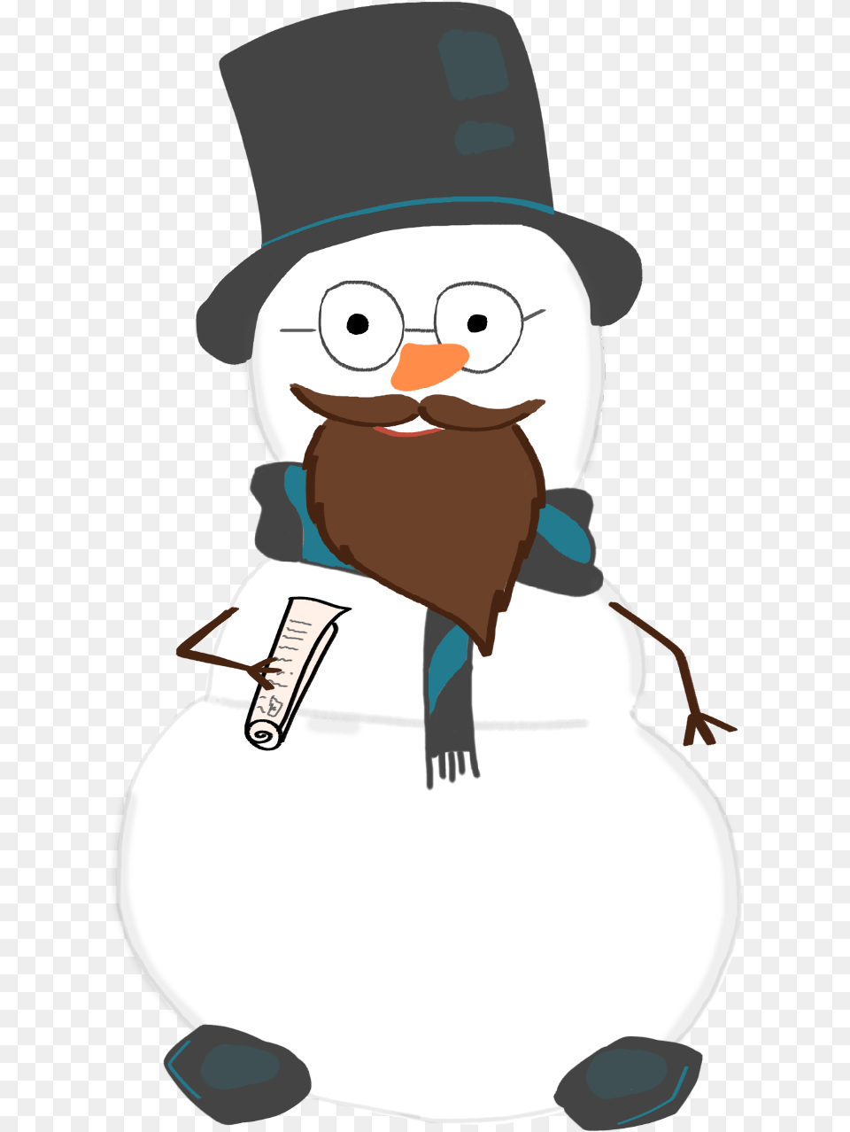 Snowman Snowmen Grandpa Grandfather Christmas Cartoon, Nature, Outdoors, Winter, Snow Free Transparent Png