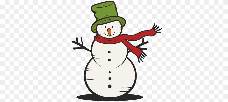 Snowman Svg Scrapbook Cut File Cute Clipart Files For Snowman Silhouette, Nature, Outdoors, Winter, Snow Free Transparent Png