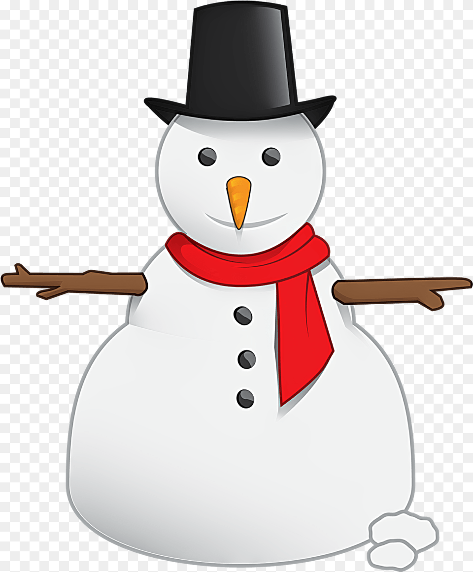 Snowman Vector Clip Art, Nature, Outdoors, Winter, Snow Free Png