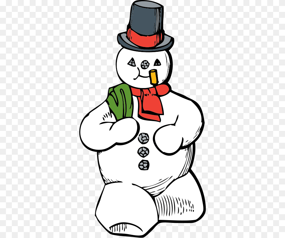 Snowman Walking Cliparts, Outdoors, Winter, Nature, Baby Png Image