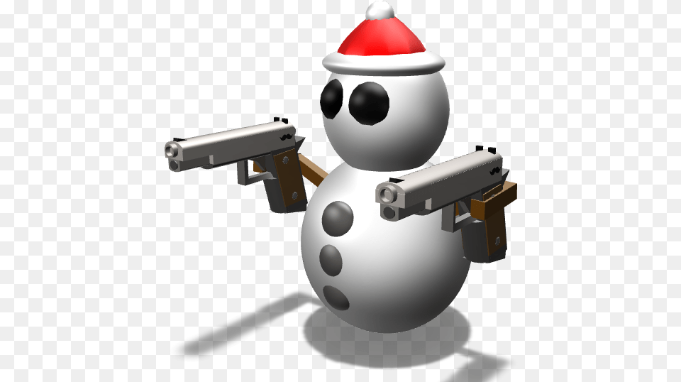Snowman With Guns Handgun, Firearm, Weapon, Gun, Outdoors Png