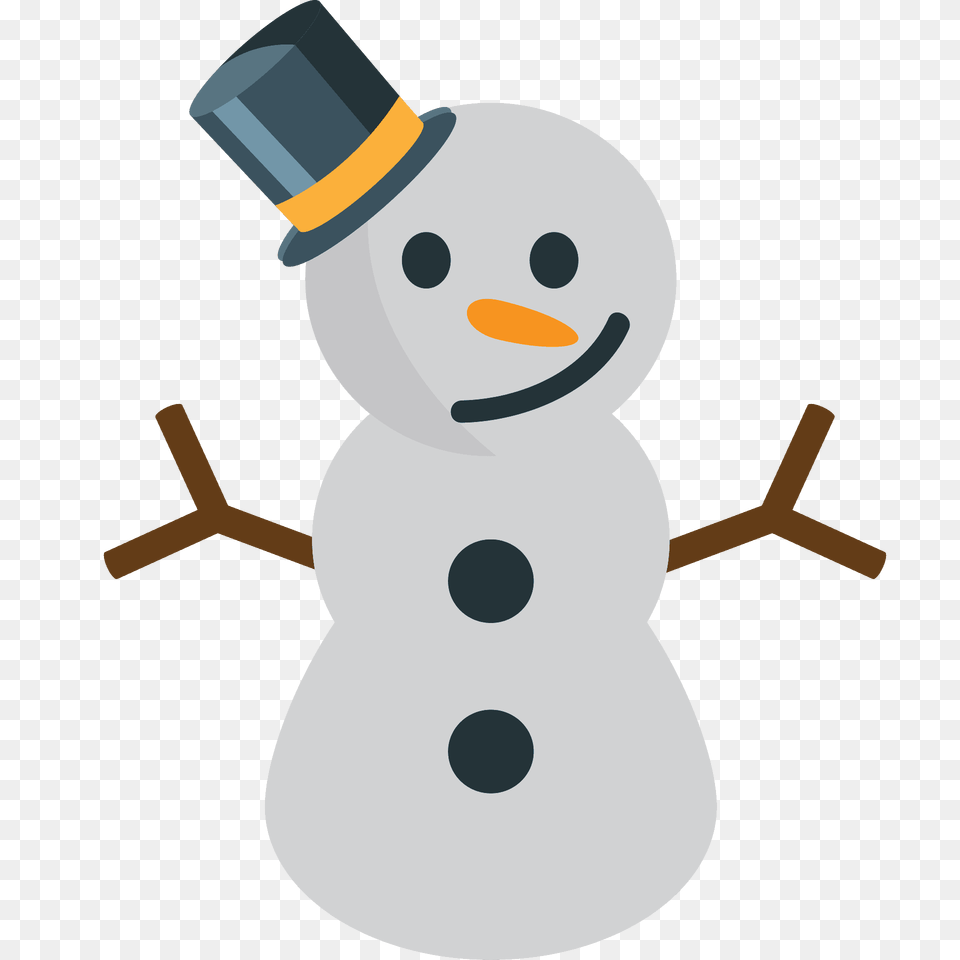 Snowman Without Snow Emoji Clipart, Nature, Outdoors, Winter Png Image