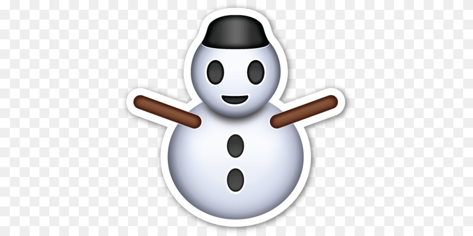 Snowman Without Snow Emoticons, Nature, Outdoors, Winter Free Png Download