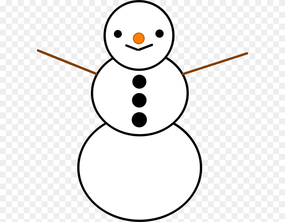 Snowmanline Artsmile Clipart Black And White Snowfall, Nature, Outdoors, Winter, Snow Free Transparent Png