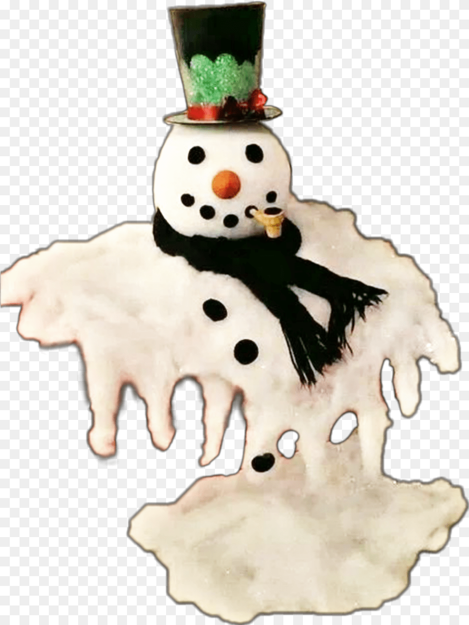 Snowmansnowman Melting Freetoedit Winter Snowman, Nature, Outdoors, Snow Free Transparent Png