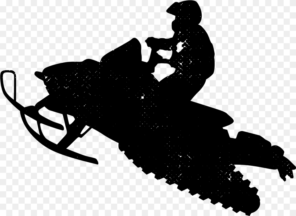 Snowmobile, Gray Free Transparent Png