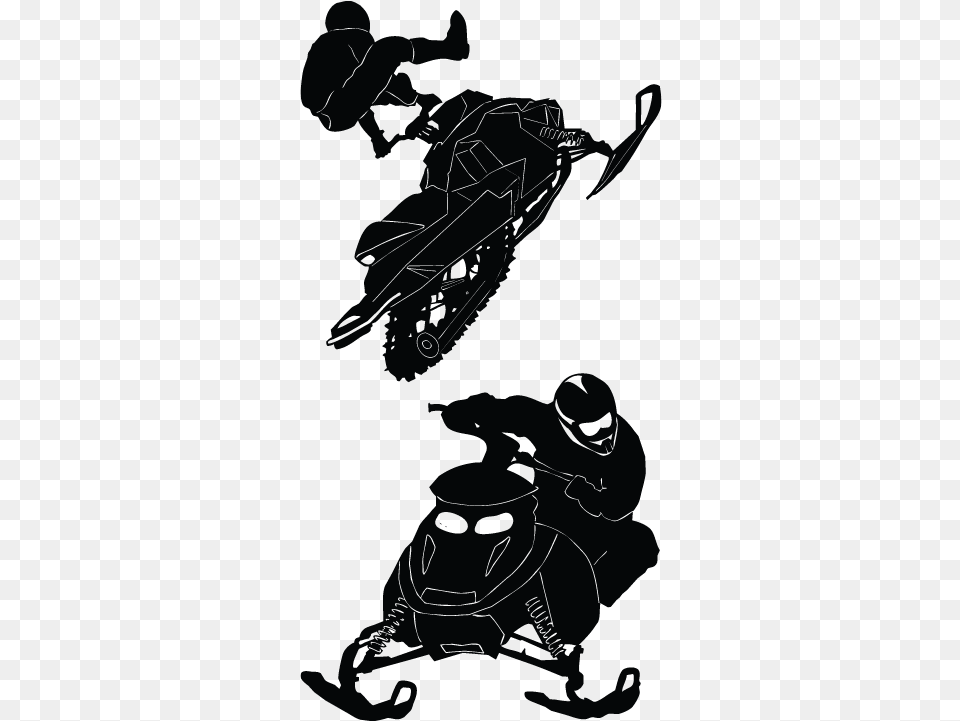 Snowmobile Car Sticker Decal Motorcycle Snowmobile Decal, Silhouette Free Transparent Png