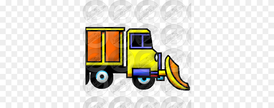 Snowplow Picture For Classroom Therapy Use, Machine, Bulldozer, Tractor, Transportation Free Png