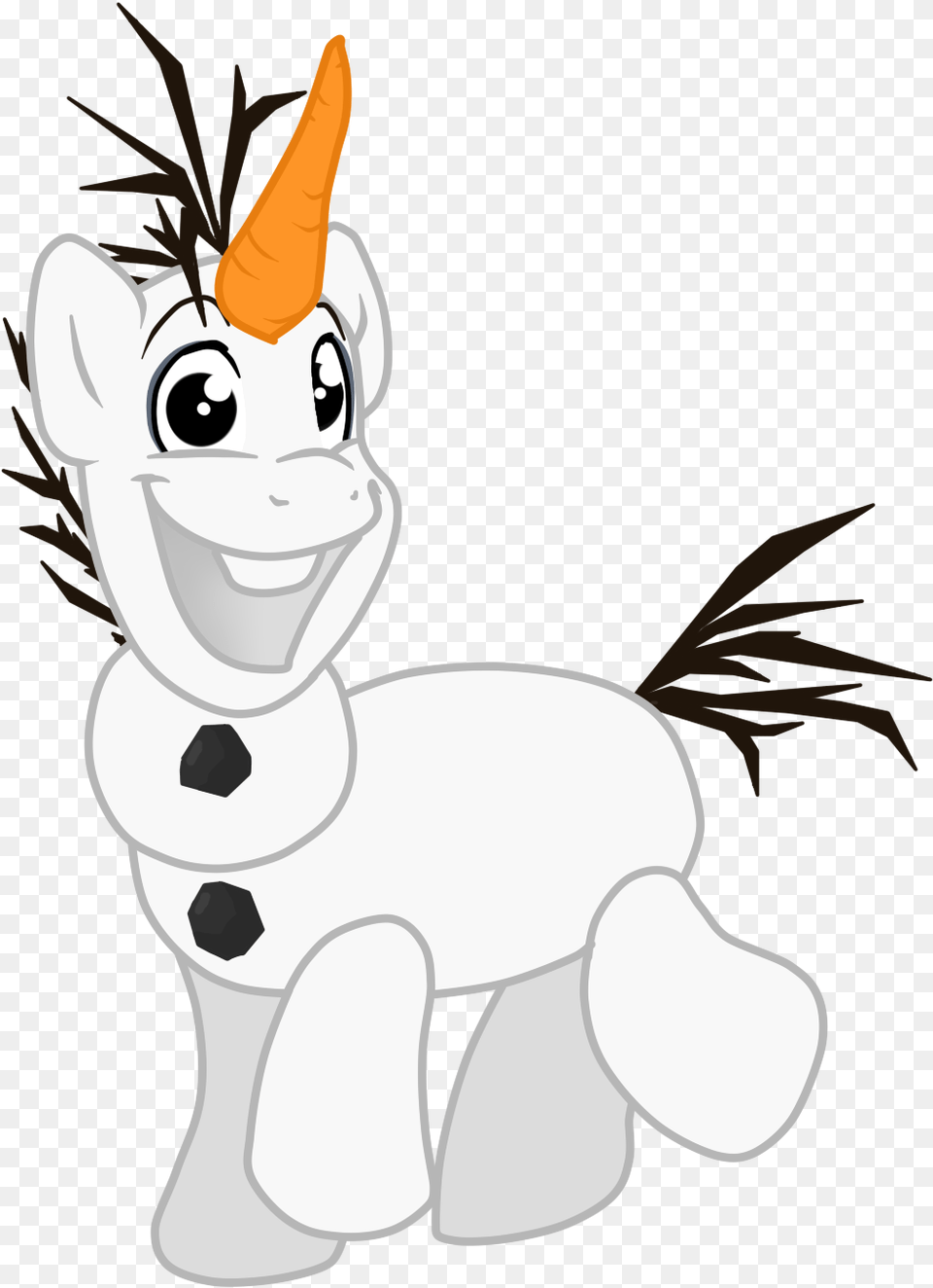 Snowpony Olaf Mlp By Namygaga Olaf Unicorn, Vegetable, Carrot, Produce, Food Free Png