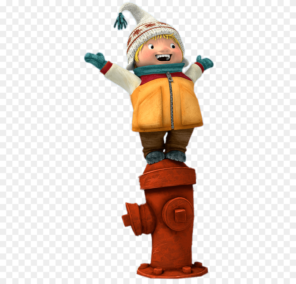 Snowsnaps Sami Standing On Fire Hydrant, Baby, Person, Fire Hydrant Png Image